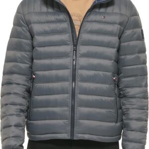 TOMMY HILFIGER CASACA ULTRA LOFT PARA HOMBRE | L | Charcoal