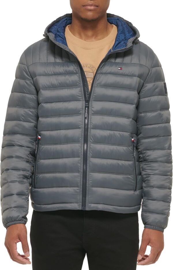 TOMMY HILFIGER CASACA ULTRA LOFT PARA HOMBRE | L | Charcoal