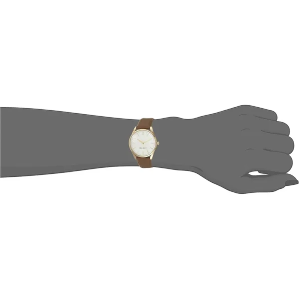 b08tb4xzn1_4_webp.webp Nine West NW/1995SVBK reloj elegante con correa | 36 mm - Bronceado/Oro