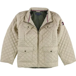 CASACA TOMMY HILFIGER LIGERA ACOLCHADA MUJER | 2-XS | Khaki