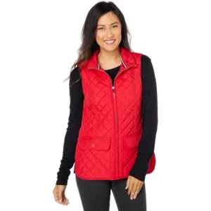 CHALECO TOMMY HILFIGER ACOLCHADO MUJER | XS | Scarlet