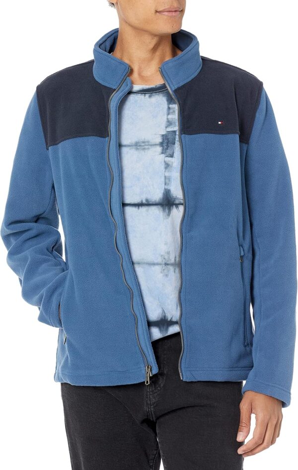 b08z5mn23q_0.jpeg TOMMY HILFIGER CASACA CLÁSICA DE VELLÓN PARA HOMBRE | S | Navy Blue/Royal Blue