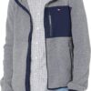 TOMMY HILFIGER CASACA DE FORRO POLAR PARA HOMBRE | XL | Light Gray/Navy Blue Mix