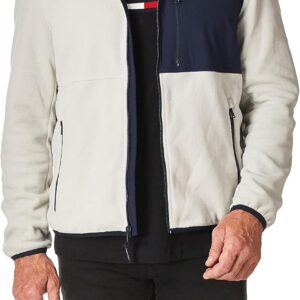 b0913mk1kx_0.jpeg TOMMY HILFIGER CASACA DE FORRO POLAR PARA HOMBRE | S | Mixed Media Navy/Ice