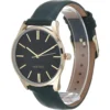 Nine West NW/1995SVBK reloj elegante con correa | 36 mm - Verde/Dorado