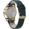 Nine West NW/1995SVBK reloj elegante con correa | 36 mm - Verde/Dorado