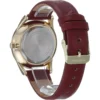 Nine West NW/1995SVBK reloj elegante con correa | 36 mm - Borgoña/ dorado