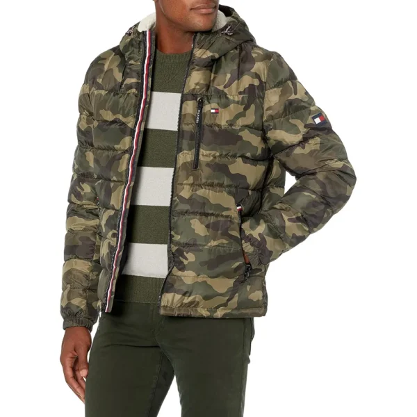b097s97s2s_0_webp.webp TOMMY HILFIGER CASACA ACOLCHADA PARA HOMBRE | S | Camouflage Technology