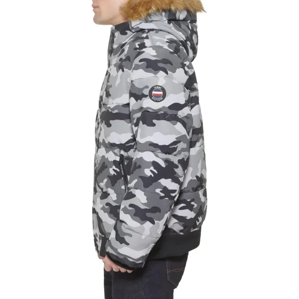 TOMMY HILFIGER CASACA DE ESMÓQUEL PARA HOMBRE | S | Grey Camouflage