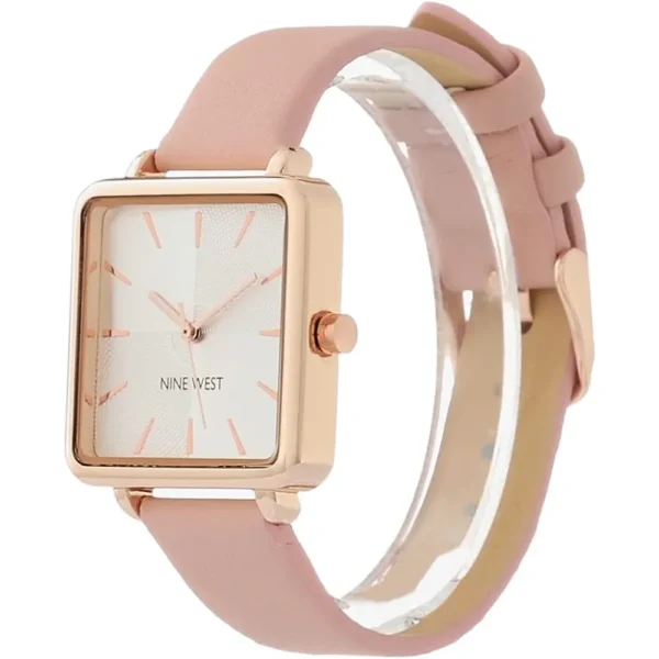 Nine West NW/2670GPWT reloj para dama con correa elegante | 31 mm - Rosado/Oro rosa