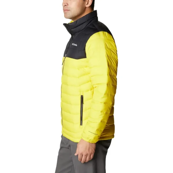 COLUMBIA POWDER LITE CASACA PARA HOMBRE | X-Large | Lime Green Laser, Black