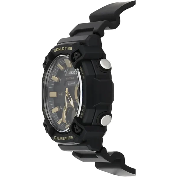 RELOJ CASIO AEQ120W ANALÓGICO-DIGITAL HOMBRE - Negro / Dorado