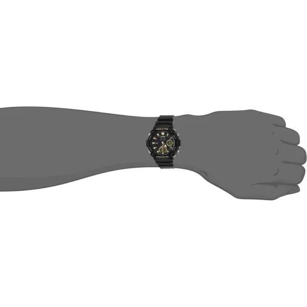 RELOJ CASIO AEQ120W ANALÓGICO-DIGITAL HOMBRE - Negro / Dorado