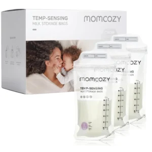 120 BOLSAS PARA LECHE MATERNA MOMCOZY CON SENSOR DE TEMPERATURA 6 OZ | 120 UND