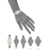 Anne Klein AK/3761SVTT reloj elegante con brillo para mujer | 36.5 mm - Plateado/Oro rosa