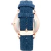 Nine West NW/1995SVBK reloj elegante con correa | 36 mm - Azul/Oro Rosa