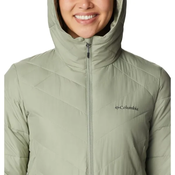 b0b1nw4q9f_1_webp.webp COLUMBIA FIRST GENERATION HEAVENLY CASACA LARGA CON CAPUCHA MUJER | S | Safari