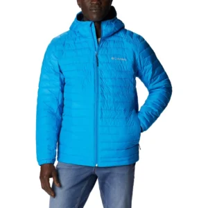 COLUMBIA CASACA CON CAPUCHA SILVER FALLS PARA HOMBRE | M | Blue (Compass Blue)