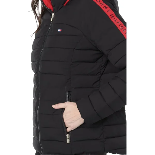 TOMMY HILFIGER ROPA DEPORTIVA CON CAPUCHA Y LOGOTIPO MUJER | XL | Black