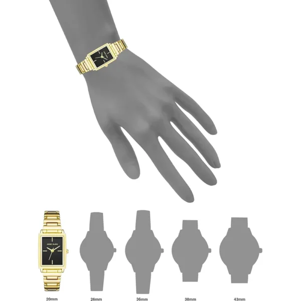 Anne Klein reloj femenino con brazalete | 21 mm - Dorado/Negro