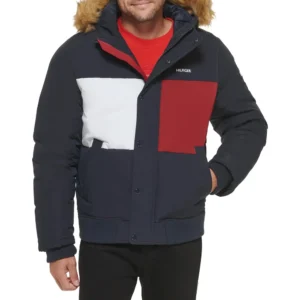TOMMY HILFIGER CASACA DE ESMÓQUEL PARA HOMBRE | M | Tommy Logo Printed