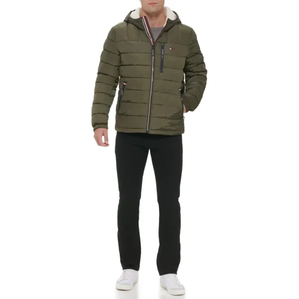 b0b785kg7x_1_webp.webp TOMMY HILFIGER CASACA ACOLCHADA PARA HOMBRE | S | Olive Technology