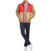 TOMMY HILFIGER LEGACY ULTRA LOFT CASACA PARA HOMBRE | M | Khaki/Red Color Block