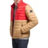 TOMMY HILFIGER LEGACY ULTRA LOFT CASACA PARA HOMBRE | M | Khaki/Red Color Block