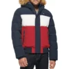 TOMMY HILFIGER CASACA DE ESMÓQUEL PARA HOMBRE | M | Midnight/Ice/Red