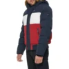 TOMMY HILFIGER CASACA DE ESMÓQUEL PARA HOMBRE | M | Midnight/Ice/Red