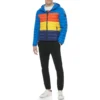 TOMMY HILFIGER CASACA ULTRA LOFT PARA HOMBRE | L | Multicolor Blue Color Block