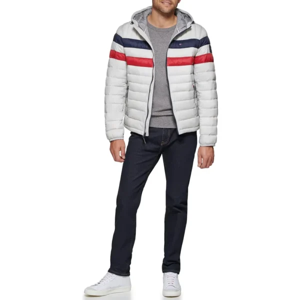 TOMMY HILFIGER CASACA ULTRA LOFT PARA HOMBRE | M | Ice Combination