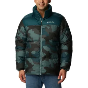 COLUMBIA PUFFECT II CASACA PARA HOMBRE | Medium | Nightwave Mod Metal Camouflage Print