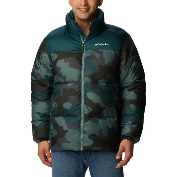 COLUMBIA PUFFECT II CASACA PARA HOMBRE | Medium | Nightwave Mod Metal Camouflage Print