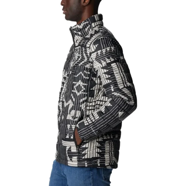 COLUMBIA POWDER LITE CASACA PARA HOMBRE | Medium | Black Passage Print