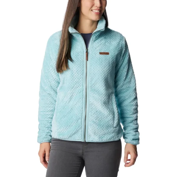 COLUMBIA FIRE SIDE II CASACA DE SHERPA CON CREMALLERA COMPLETA MUJER | XL | Water (Aqua Haze)