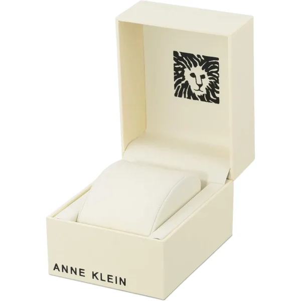 Anne Klein AK/3761SVTT reloj elegante con brillo para mujer | 36.5 mm - Oro rosa/verde.