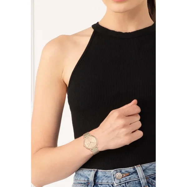RELOJ LACOSTE CROCORIGIN 2H DE CUARZO 30M MUJER - Carnation Gold
