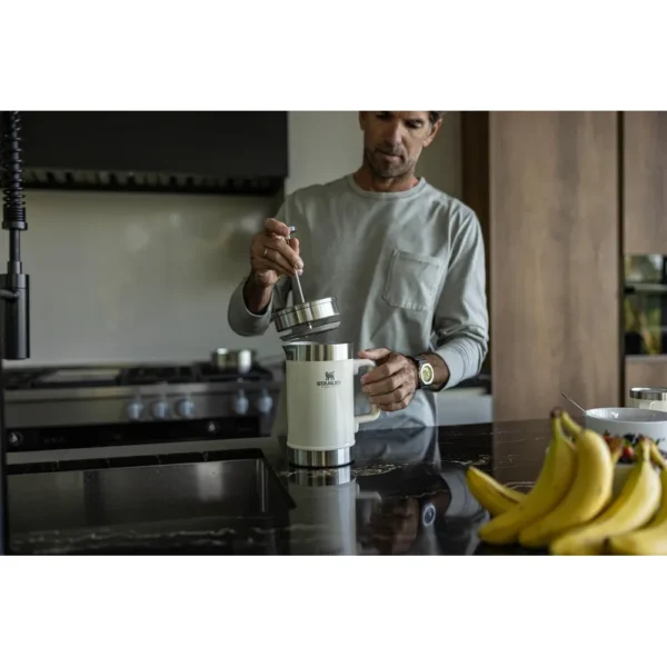 STANLEY CAFETERA FRENCH PRESS CLASSIC STAY-HOT 48 OZ / 1.42 L | CREAM GLOSS