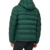 TOMMY HILFIGER CASACA ACOLCHADA CON CAPUCHA PARA HOMBRE | Small | Pine Color Block