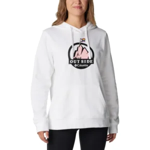 CASACA COLUMBIA TREK GRAPHIC PARA MUJER | Medium | White/S24 Pride