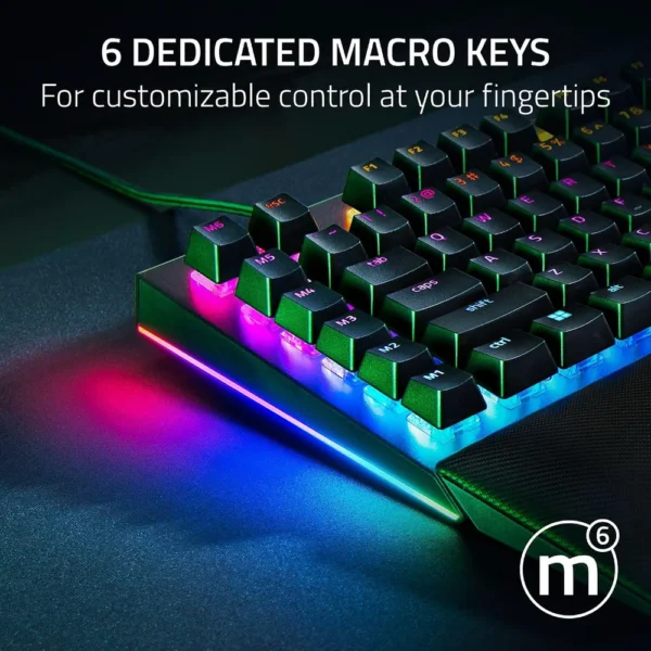TECLADO ALÁMBRICO MECÁNICO GAMER RAZER BLACKWIDOW V4 SWITCH| YELLOW