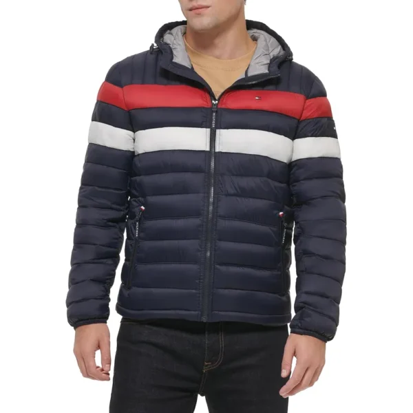 b0c91fr71d_0_webp.webp TOMMY HILFIGER CASACA ULTRA LOFT PARA HOMBRE | XL | Navy Blue/Red
