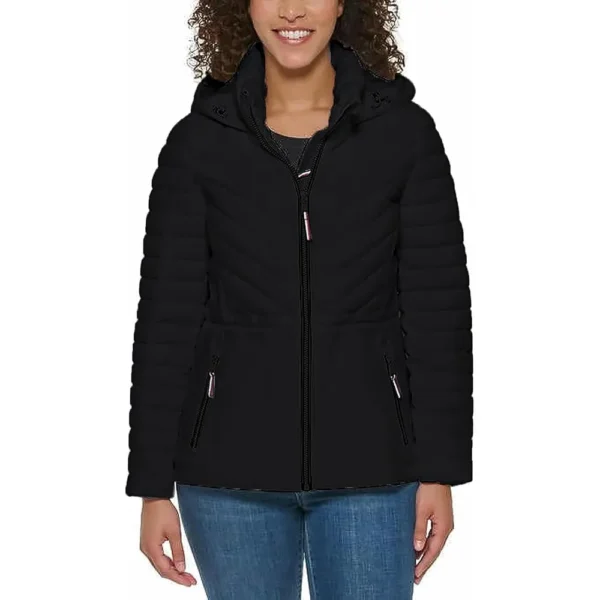 b0chdw32ft_0_webp.webp TOMMY HILFIGER ABRIGO COVERT PARA MUJER | X-Large | Black