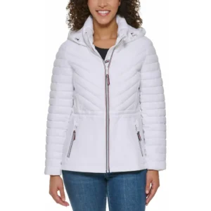 TOMMY HILFIGER ABRIGO COVERT PARA MUJER | X-Large | White