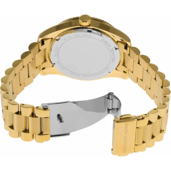 Michael Kors MK4739 reloj Lexington para mujer | 38 mm - Dorada/verde