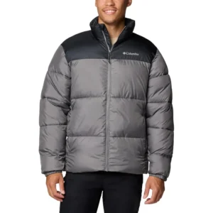 COLUMBIA CASACA ACOLCHADA PARA HOMBRE MODELO III | Pequeña | Black, Grey (City Grey/Black)