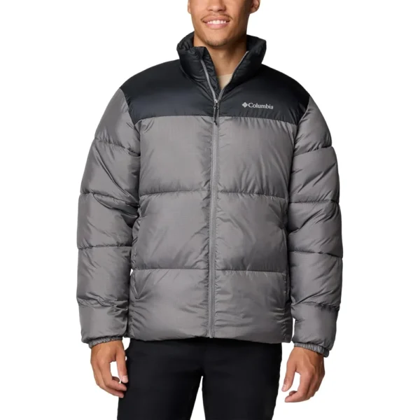 COLUMBIA CASACA ACOLCHADA PARA HOMBRE MODELO III | Grande | Black, Grey (City Grey/Black)