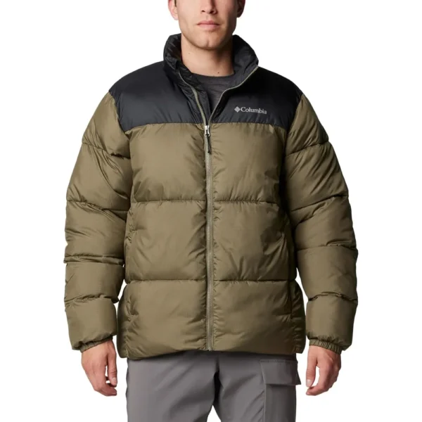 CASACA COLUMBIA PARA HOMBRE MODELO III | XL | Black, Green, Stone, (Stone Green/Black)