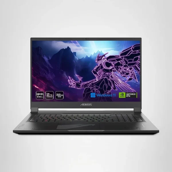 LAPTOP GIGABYTE AORUS 17X 17.3″ INTEL CORE I9 RTX 4090 32GB 2TB | NEGRO
